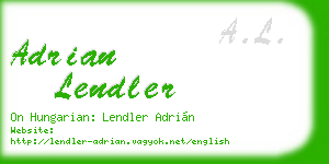 adrian lendler business card